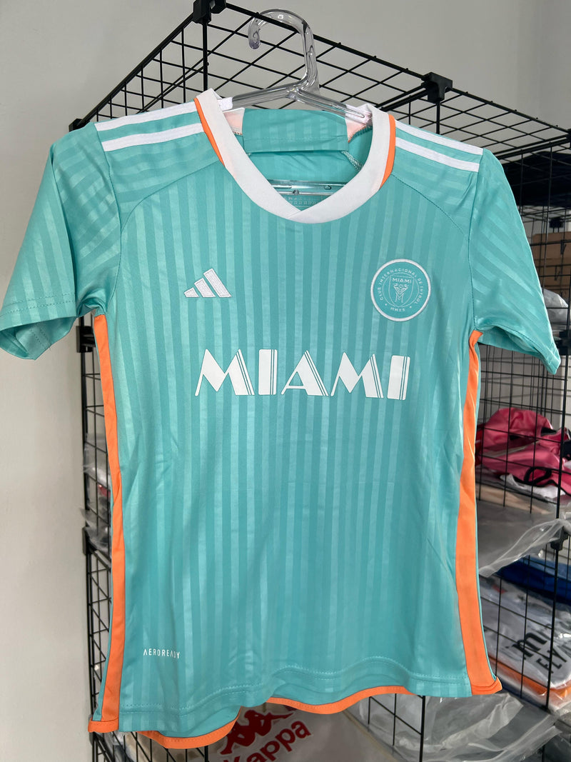 CAMISA INFANTIL INTER MIAMI TERCEIRO III 2024/25 AZUL PRONTA ENTREGA