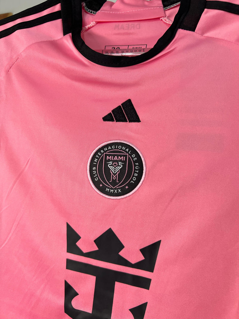 CAMISA INFANTIL INTER MIAMI HOME I 2024/25 ROSA PRONTA ENTREGA