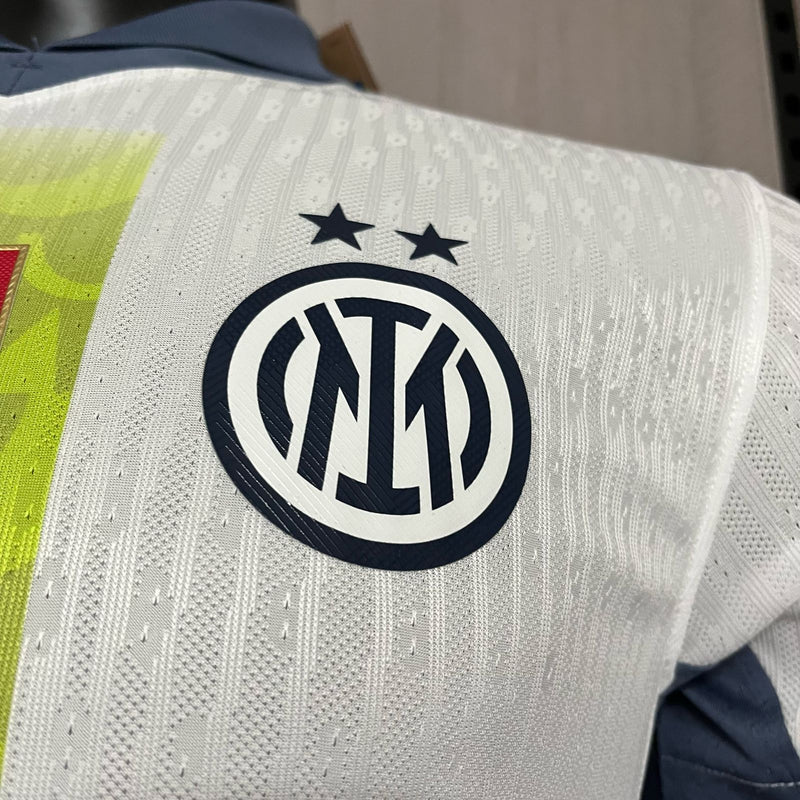 CAMISA INTER DE MILÃO EDIÇÃO VALENTINO ROSSI 46 VERSÃO JOGADOR