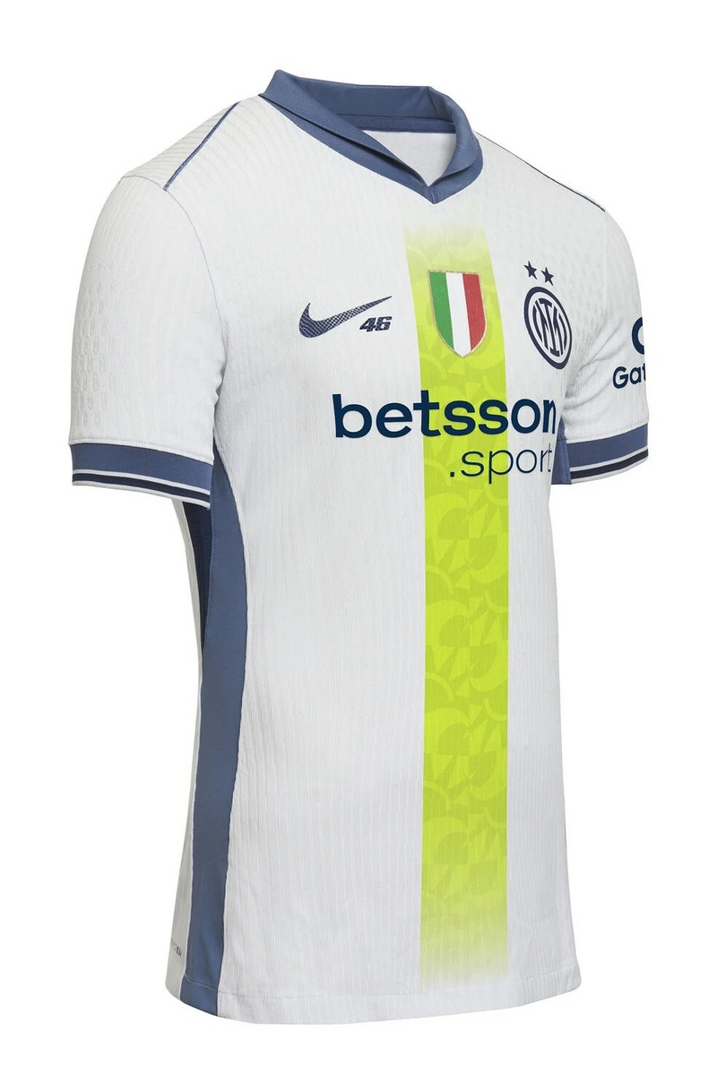 CAMISA INTER DE MILÃO EDIÇÃO VALENTINO ROSSI 46 VERSÃO JOGADOR