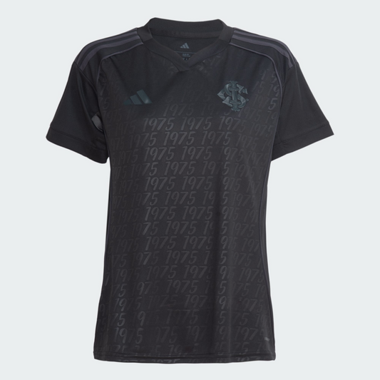 CAMISA FEMININA INTERNACIONAL ALL BLACK 2025/26