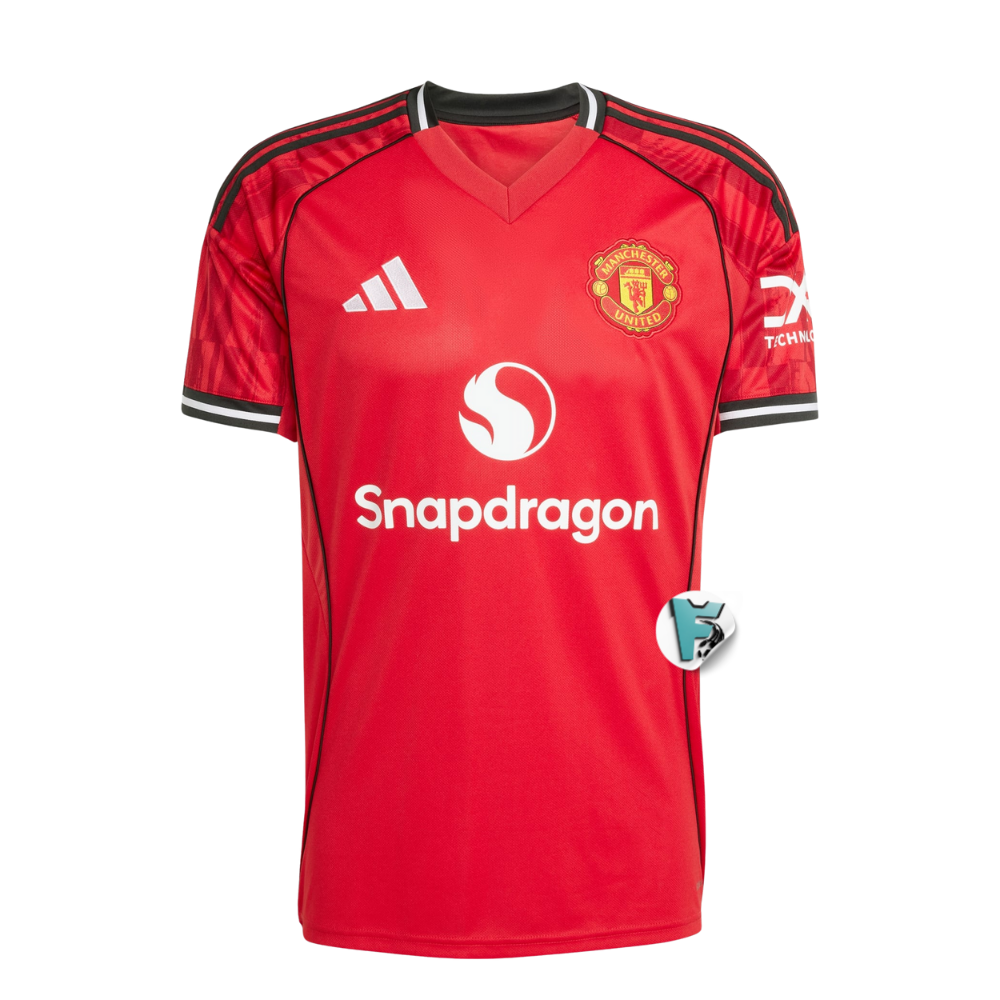 CAMISA MANCHESTER UNITED I TITULAR 2025 TORCEDOR MASCULINA VERMELHA
