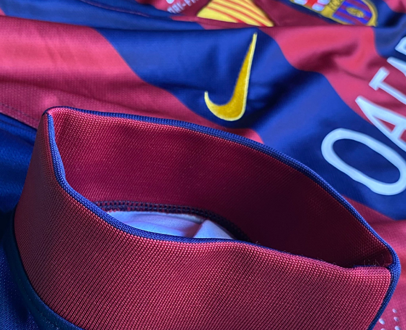 CAMISA RETRÔ NEYMAR JR 11 BARCELONA HOME 2014/15 GRENÁ MASCULINA + CHAVEIRO ESPECIAL DE BRINDE