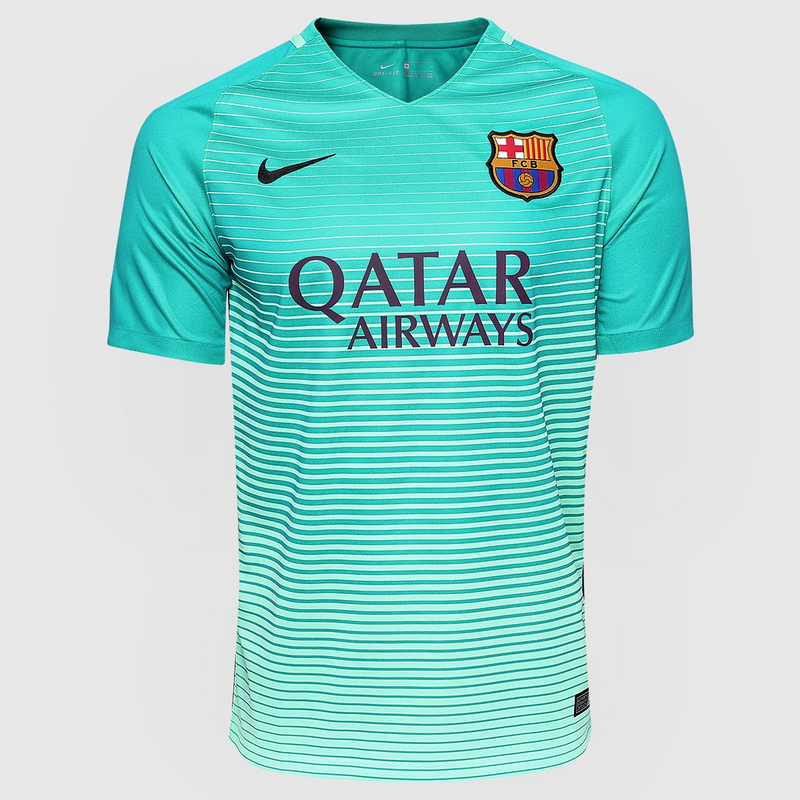 CAMISA RETRÔ NEYMAR JR 11 BARCELONA THIRD 2016/17 GRENÁ MASCULINA + CHAVEIRO ESPECIAL DE BRINDE