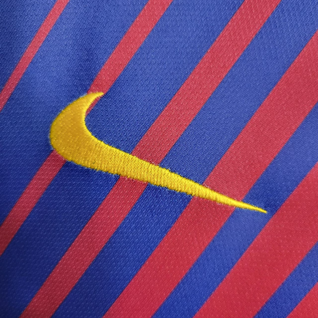 CAMISA RETRÔ BARCELONA 2017/18 GRENÁ MASCULINA
