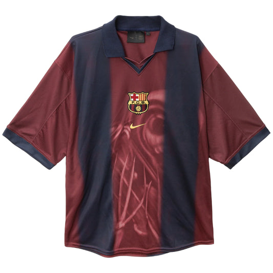 Camisa Barcelona I 2000/01 Retrô x Travis Scott Skeleton