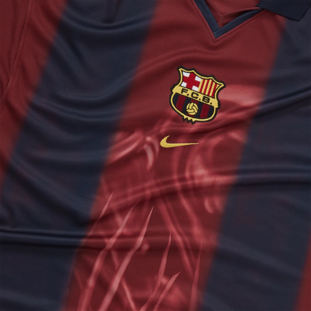 Camisa Barcelona I 2000/01 Retrô x Travis Scott Skeleton