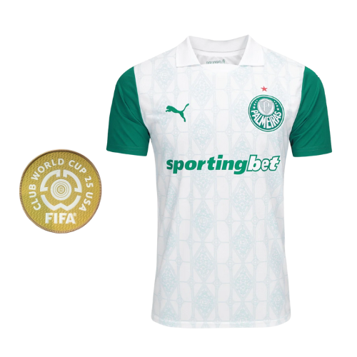 CAMISA VERDÃO II RESERVA 2025/26 VERSÃO AUTHENTIC JOGADOR BRANCA