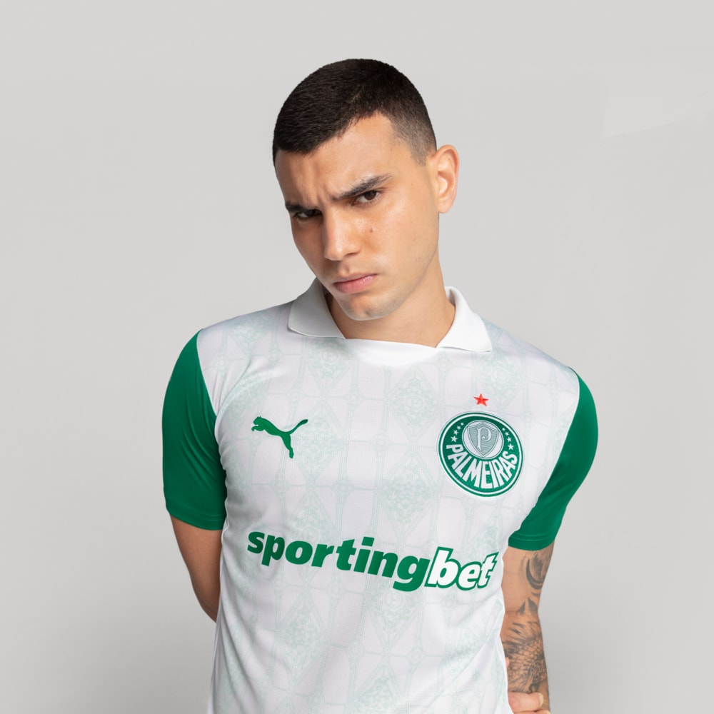 CAMISA VERDÃO TITULAR I 2025/26 PRONTA ENTREGA TORCEDOR MASCULINA BRANCA