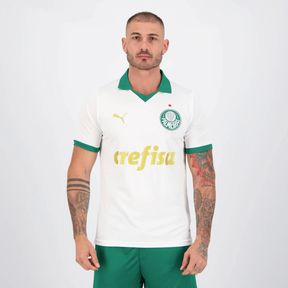 camisa_puma_palmeiras_ii_masculina_brasileirão_lançamento_torcedor_branca_2024-25_home