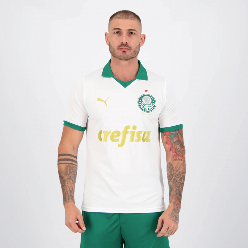 camisa_puma_palmeiras_ii_masculina_brasileirão_lançamento_torcedor_branca_2024-25_home