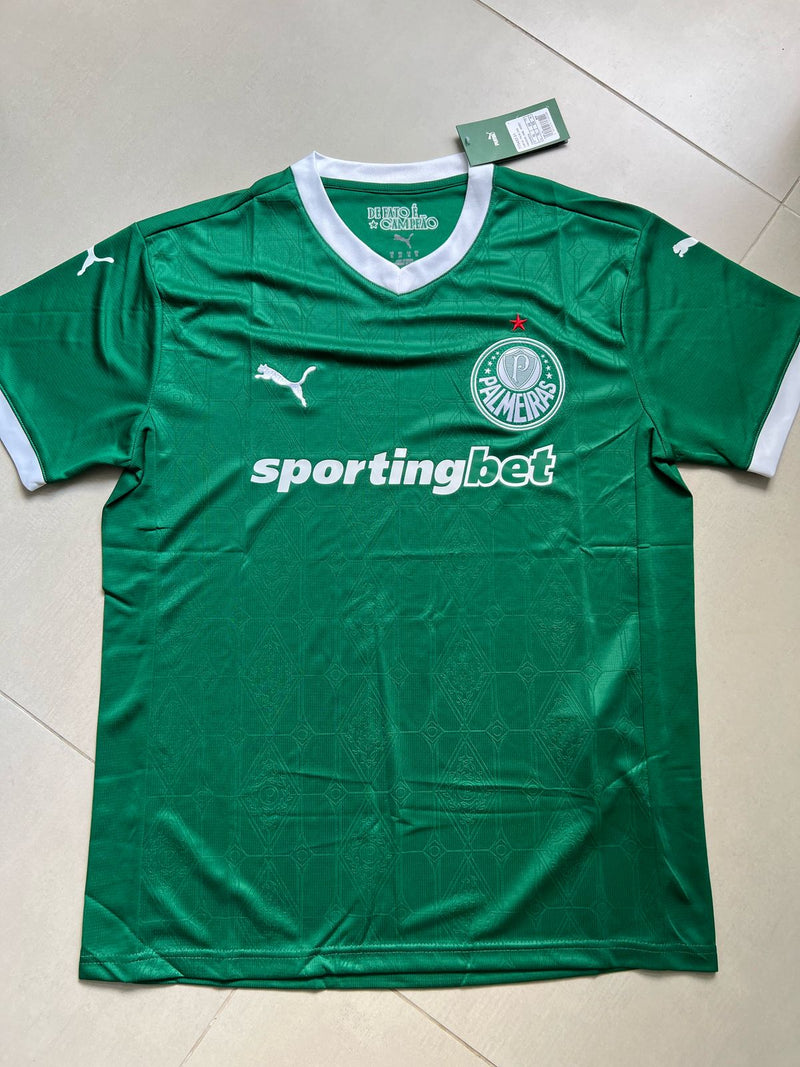 CAMISA VERDÃO TITULAR I 2025/26 PRONTA ENTREGA TORCEDOR MASCULINA VERDE
