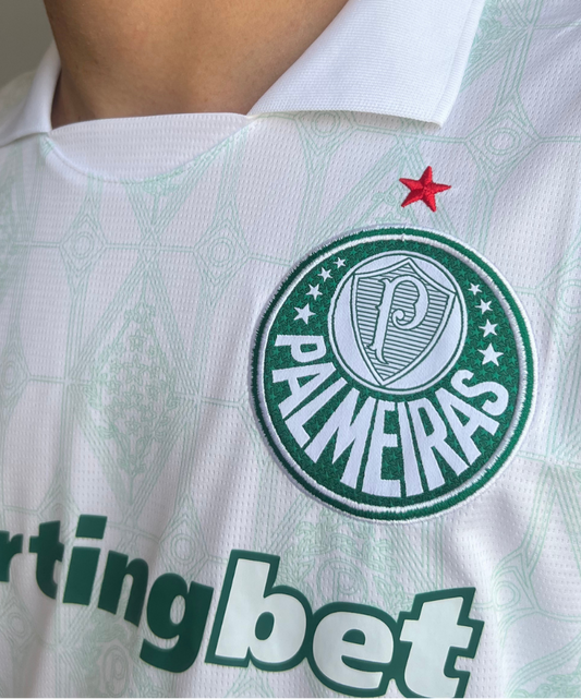 CAMISA VERDÃO RESERVA II 2025/26 PRONTA ENTREGA TORCEDOR MASCULINA BRANCA