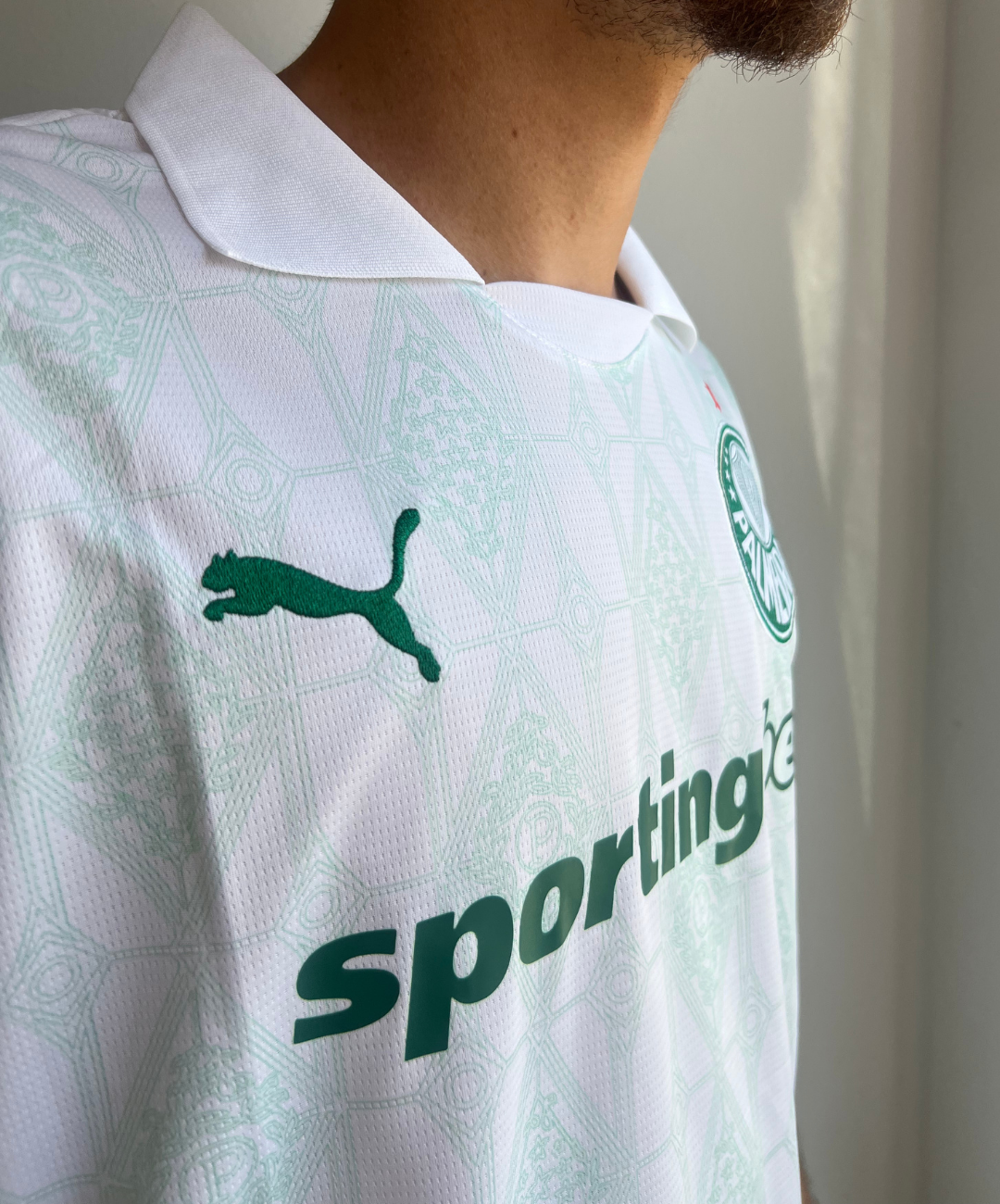 CAMISA VERDÃO TITULAR I 2025/26 PRONTA ENTREGA TORCEDOR MASCULINA BRANCA