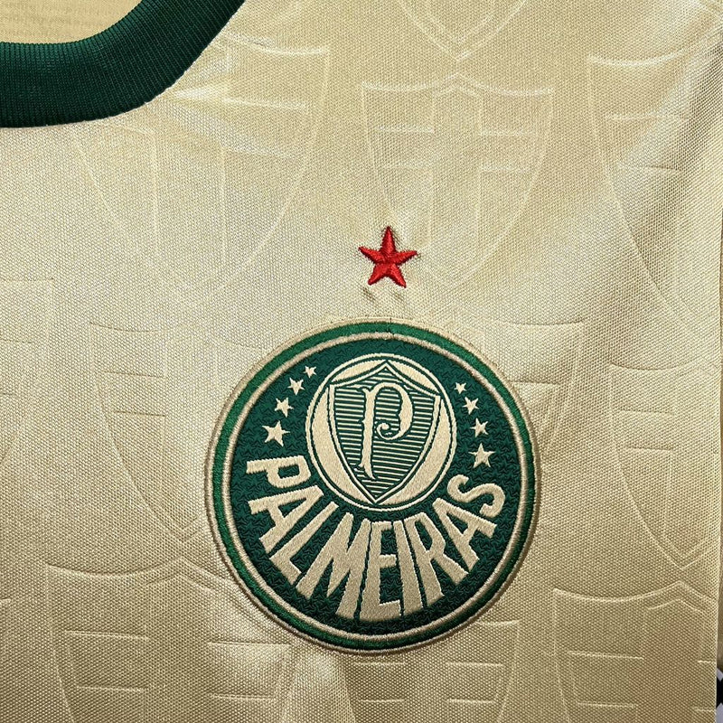 CAMISA FEMININA PALMEIRAS III THIRD 2024/25 DOURADA