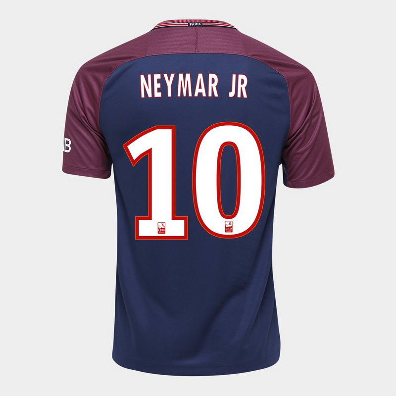 CAMISA RETRÔ NEYMAR JR 11 PSG HOME 2017/18 MASCULINA + CHAVEIRO ESPECIAL DE BRINDE