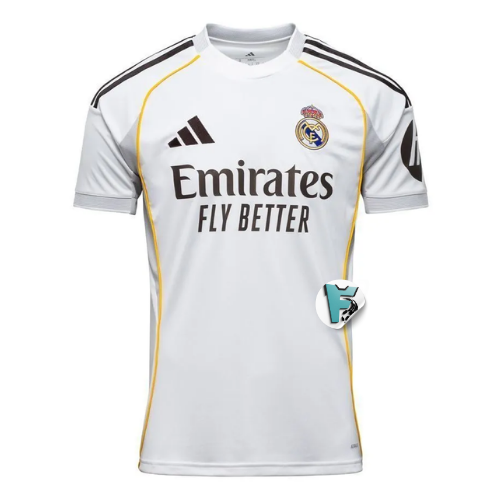 CAMISA REAL MADRID TITULAR I 2025/26 TORCEDOR MASCULINA