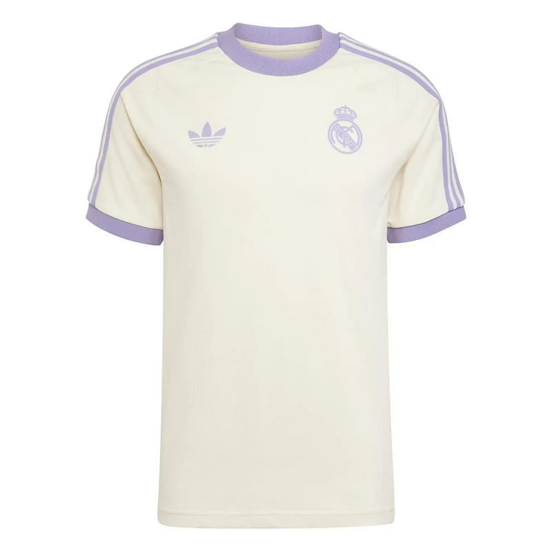 CAMISA REAL MADRID ORIGINALS TEE CREME/LILÁS