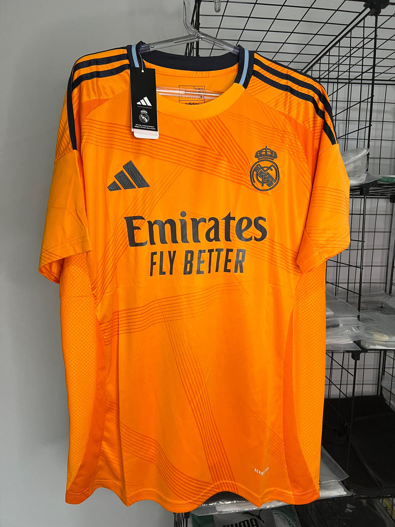 CAMISA REAL MADRID II LARANJA 2024/25 TORCEDOR PRONTA ENTREGA