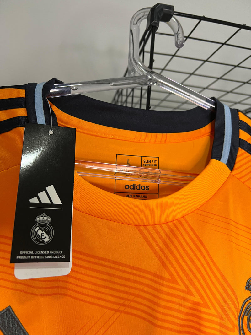 CAMISA REAL MADRID II LARANJA 2024/25 TORCEDOR PRONTA ENTREGA