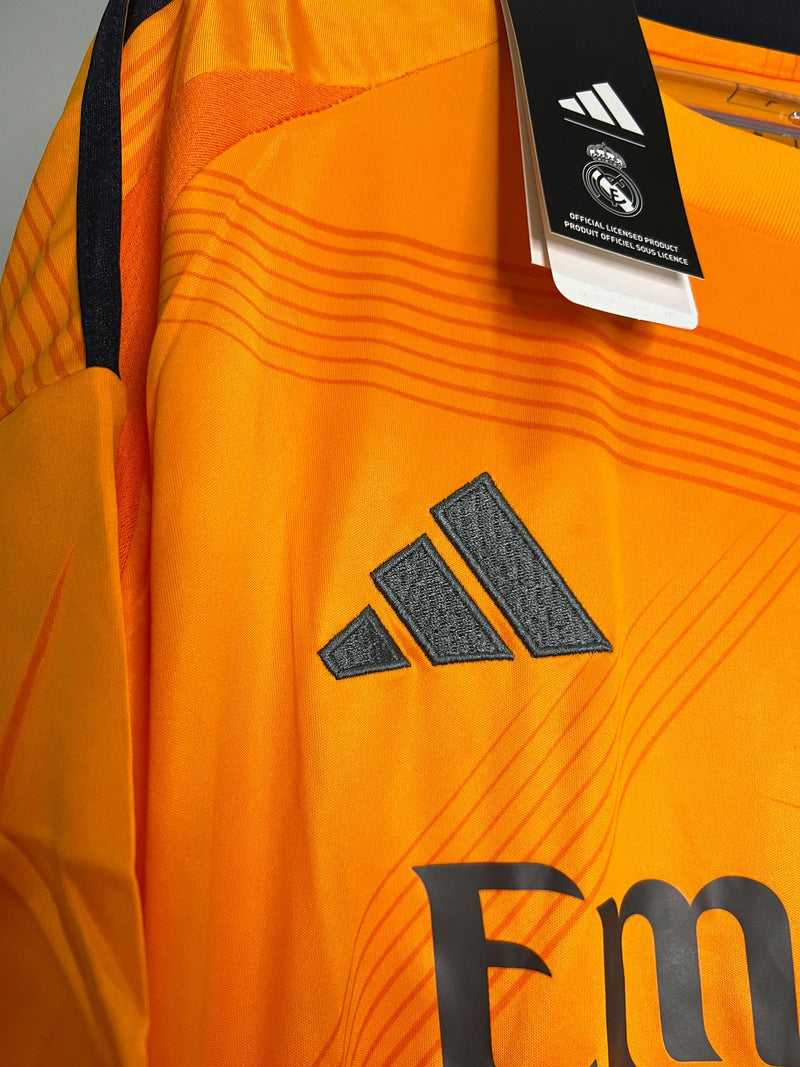 CAMISA REAL MADRID II LARANJA 2024/25 TORCEDOR PRONTA ENTREGA