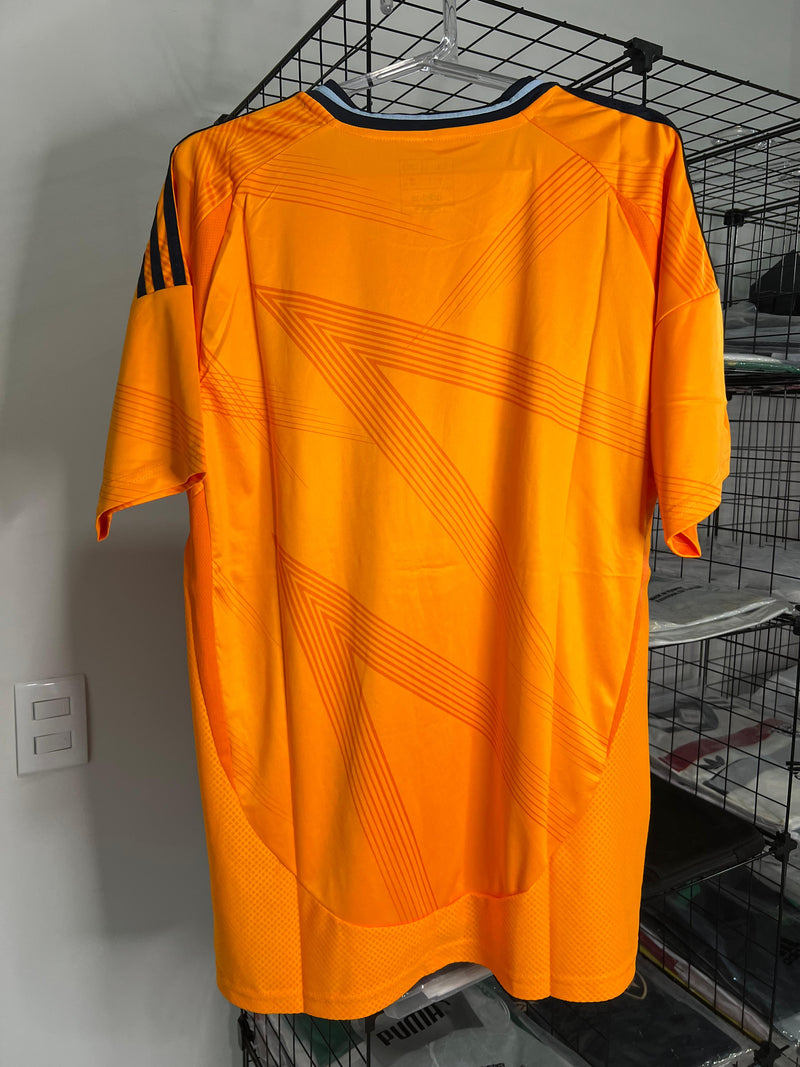 CAMISA REAL MADRID II LARANJA 2024/25 TORCEDOR PRONTA ENTREGA