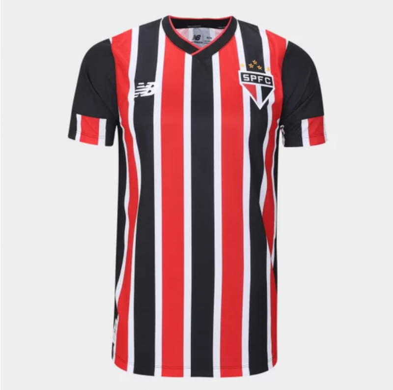 camisa_new_balance_são_paulo_ii_masculina_brasileirão_lançamento_torcedor_vermelha_branca_2024-25_away