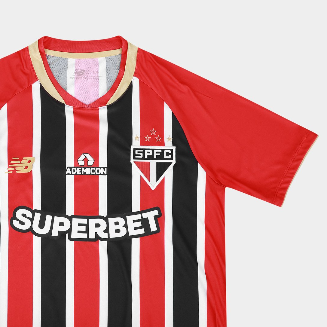CAMISA SÃO PAULO II RESERVA  2025/26 TORCEDOR TRICOLOR MASCULINA