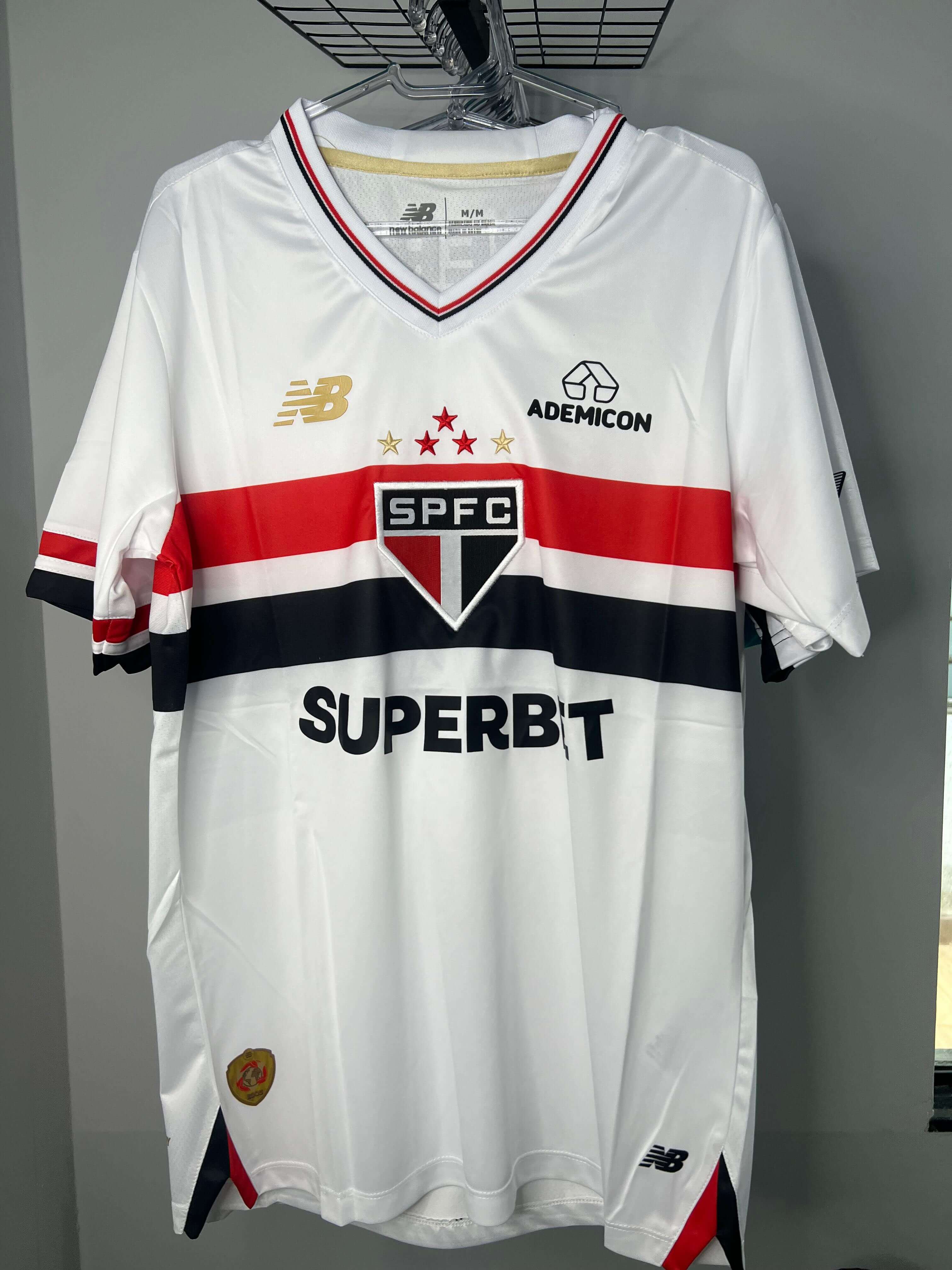 CAMISA SÃO PAULO TITULAR I 2025/26 TORCEDOR BRANCA PRONTA ENTREGA