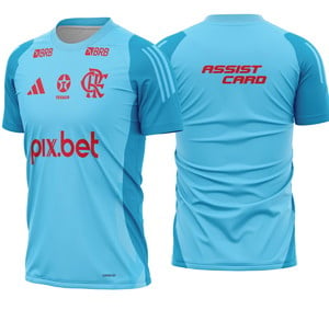 CAMISA FLAMENGO TREINO 2025/26 AZUL CLARO