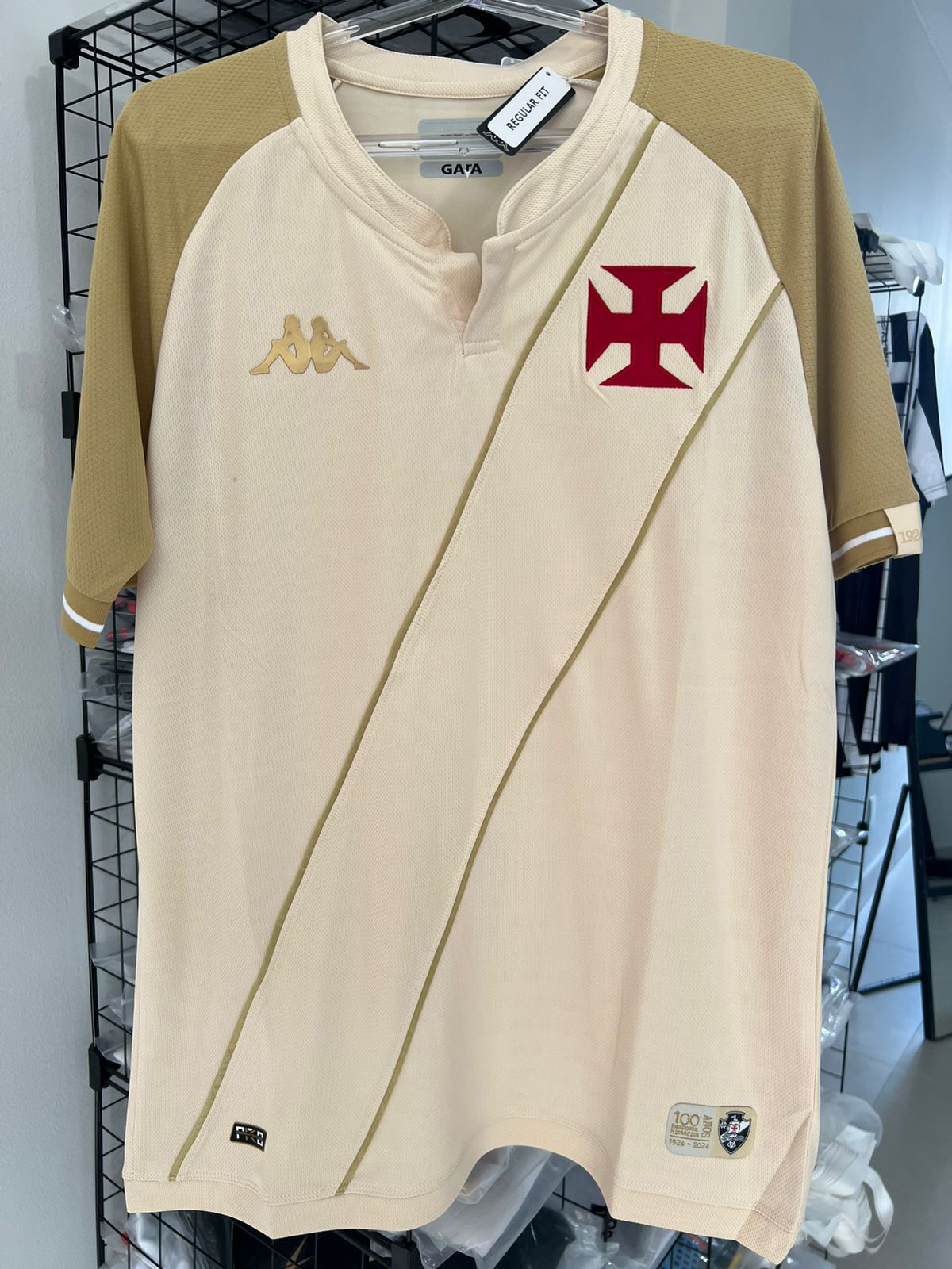 CAMISA VASCO III TERCEIRA 2024/25 TORCEDOR CREME/BEGE