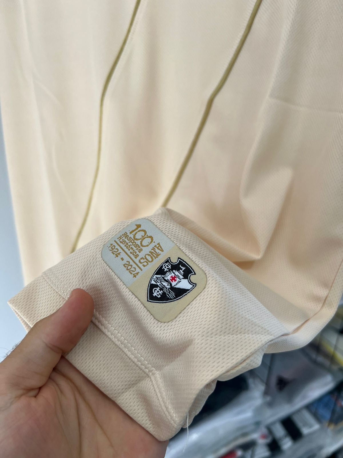 CAMISA VASCO III TERCEIRA 2024/25 TORCEDOR CREME/BEGE