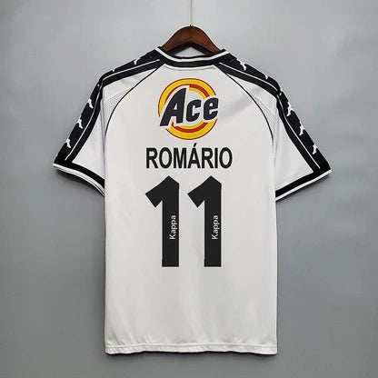 CAMISA RETRÔ VASCO DA GAMA WHITE 2000 PRONTA ENTREGA #ROMÁRIO 11