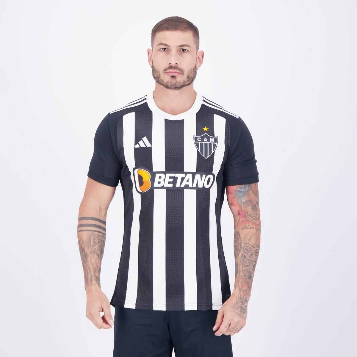 CAMISA GALO I 2024/25 HOME TORCEDOR PRETA/BRANCA
