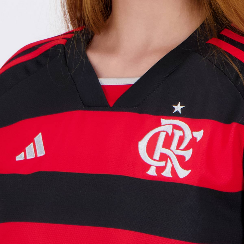 camisa_adidas_flamengo_i_2024_feminina-lançamento-24-25-torcedor-vermelha-preta