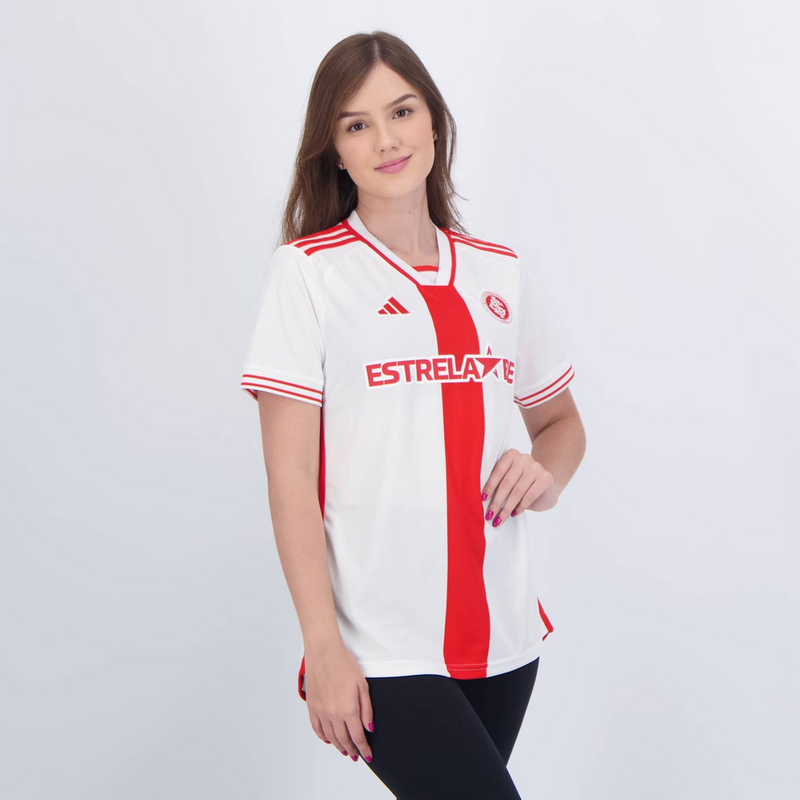 CAMISA FEMININA INTERNACIONAL II AWAY 2024/25 BRANCA