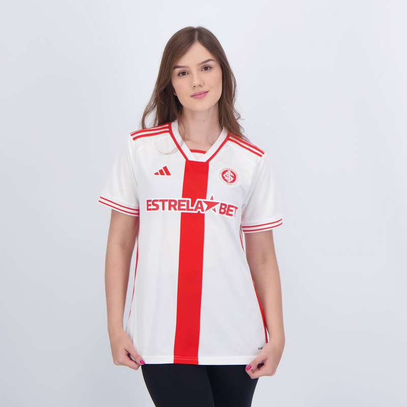 CAMISA FEMININA INTERNACIONAL II AWAY 2024/25 BRANCA