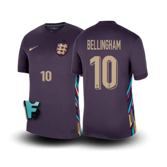 CAMISA INGLATERRA BELLINGHAM #10 AWAY II 2024/25 TORCEDOR EUROCOPA