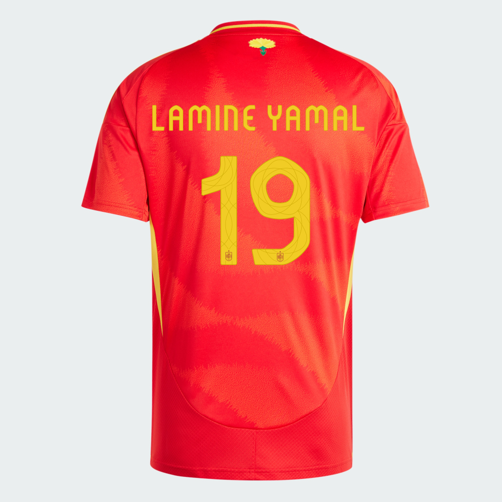 CAMISA ESPANHA LAMINE YAMAL #19 HOME I 2024/25 TORCEDOR EUROCOPA
