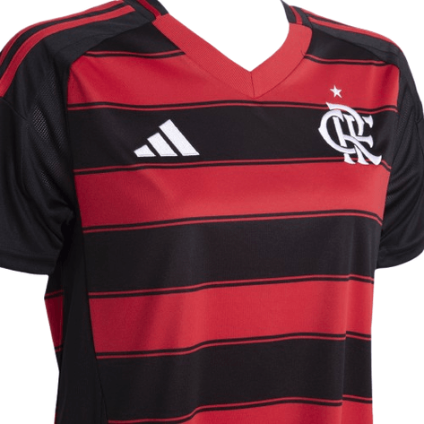 CAMISA FEMININA FLAMENGO HOME I 2025/26 RUBRO NEGRA