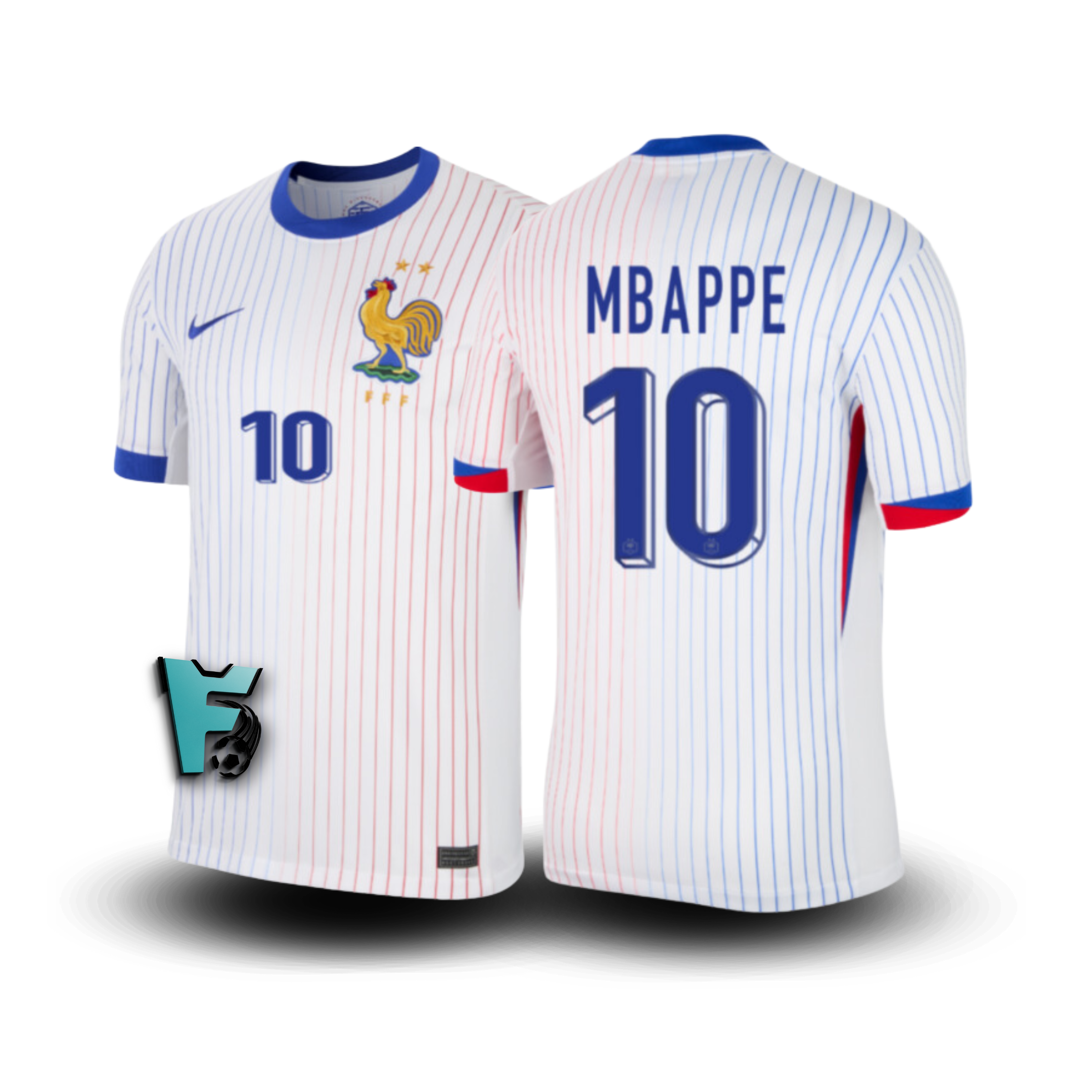 CAMISA FRANÇA MBAPPE #10 AWAY II 2024/25 TORCEDOR EUROCOPA