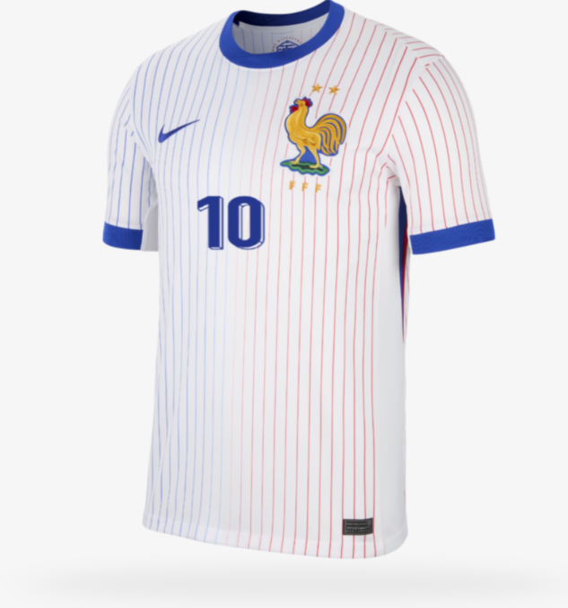 CAMISA FRANÇA MBAPPE #10 AWAY II 2024/25 TORCEDOR EUROCOPA