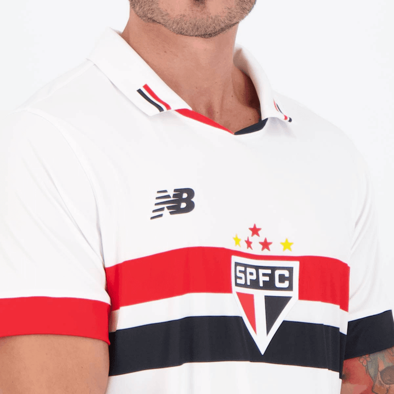 CAMISA SÃO PAULO I HOME 2024/25 VERSÃO JOGADOR BRANCA