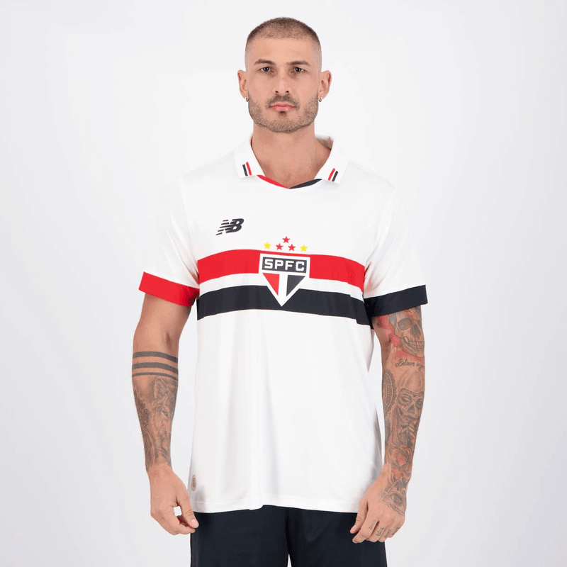 CAMISA SÃO PAULO I HOME 2024/25 VERSÃO JOGADOR BRANCA