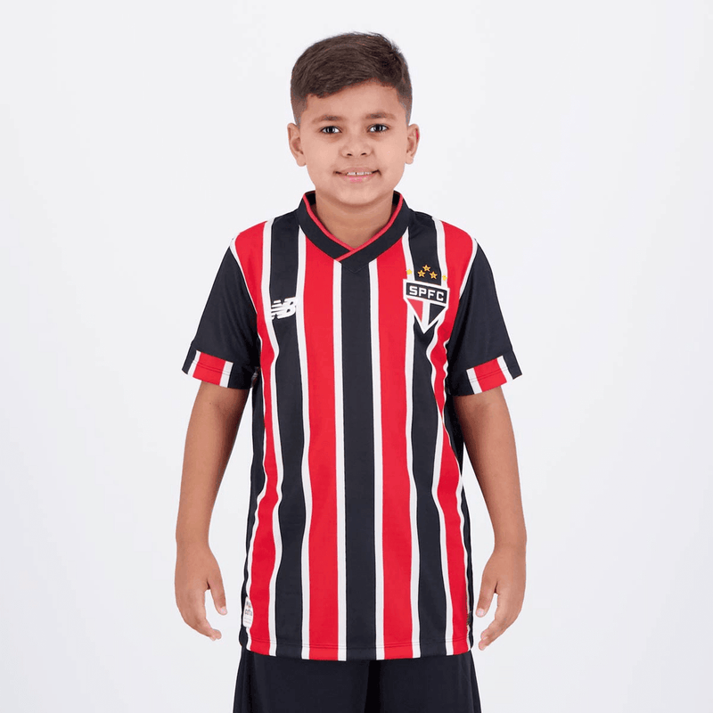 camisa_new_balance_são_paulo_ii_infantil_brasileirão_lançamento_torcedor_vermelha_branca_2024-25_away