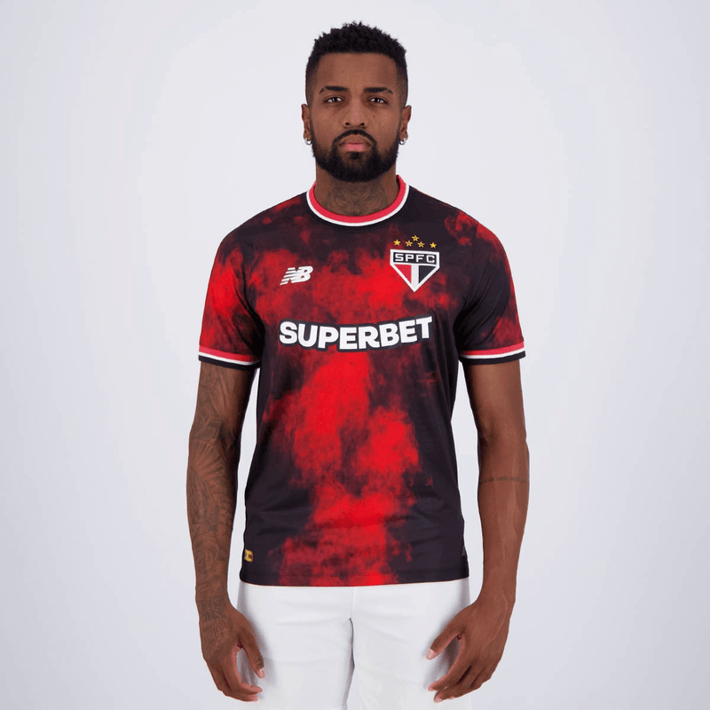 NOVA-CAMISA-SÃO-PAULO-MANCHADA-SUPERBET-2024-25-NEW-BALANCE