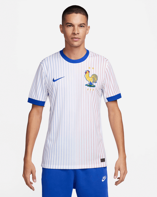 camisa_nike_frança_ii_masculina_eurocopa_lançamento_jogador_branca_2024-25_away_mbappe