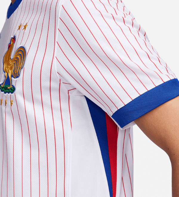 camisa_nike_frança_ii_masculina_eurocopa_lançamento_jogador_branca_2024-25_away_mbappe