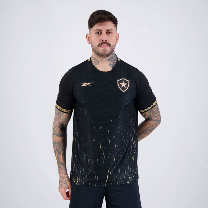 CAMISA BOTAFOGO II RESERVA 2024/25 PRETA/DOURADA PRONTA ENTREGA TORCEDOR