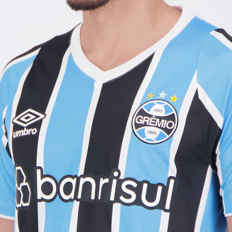 camisa_umbro_gremio_1_i_brasileirão_lançamento_torcedor_listrada_listrada_tricolor_azul_2024-25_home